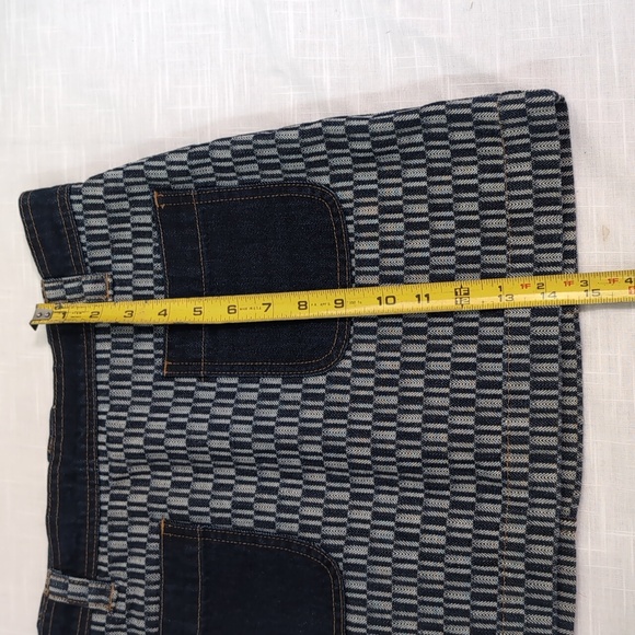 Madewell denim skirt, mini, pockets zipper design, women's 26 - Picture 4 of 12